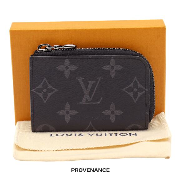 🔴 Louis Vuitton Zippy Card Wallet - Monogram Eclipse - Picture 1 of 6